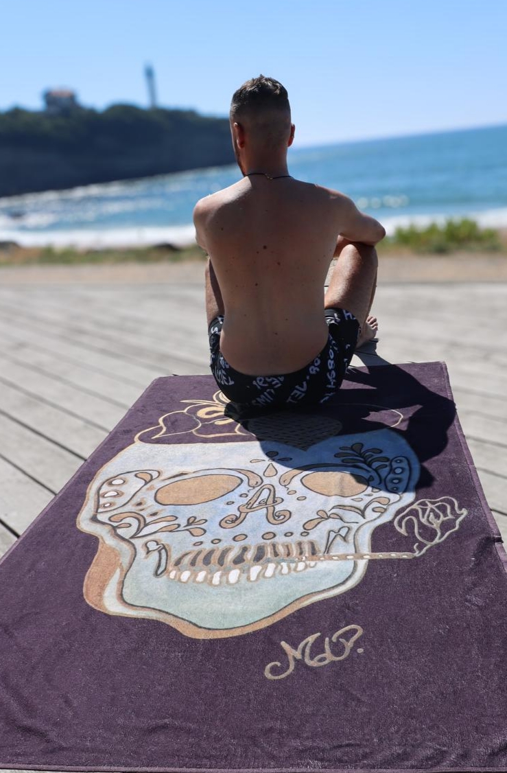 Drap de plage LE MAMBA NOIR – Image 2